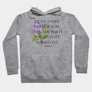 "Every Part"--Noel Quote, Fire & Brimstone Scrolls Hoodie